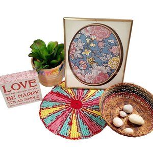 Colorful Pink & Blue Cottagecore Boho Curated Bundle | 10 Pieces